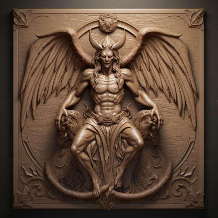 Characters (st lucifer 2, HERO_1638) 3D models for cnc